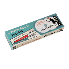 Load image into Gallery viewer, Set Of 2 Secret Agent Spy Pens