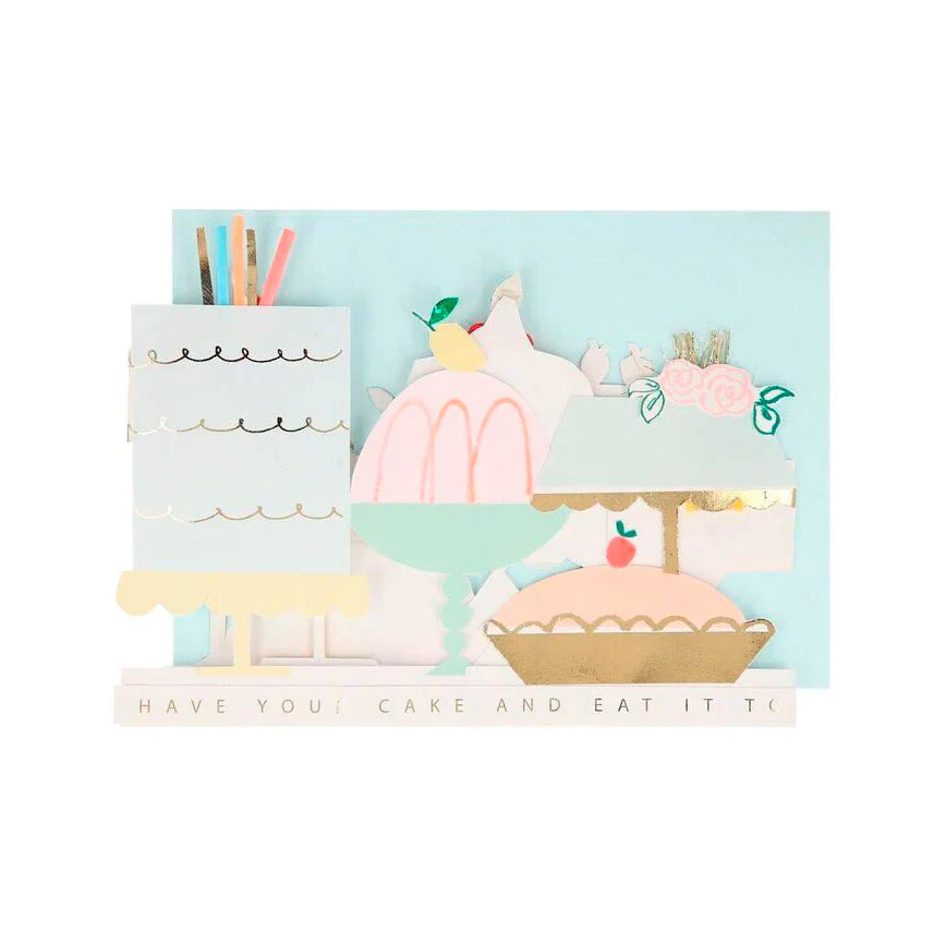 Meri Meri Cake Happy Birthday Card