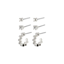 Load image into Gallery viewer, MARIE, Recycled Gift Set, Crystal Earrings, Silver-Plated
