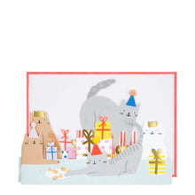 Load image into Gallery viewer, Meri Meri Cat Party Concertina Card

