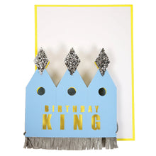Load image into Gallery viewer, Meri Meri King Crown Birthday Card
