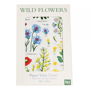 Wild Flowers Paper Table Cover