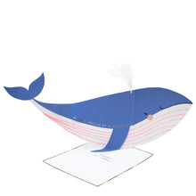 Load image into Gallery viewer, Meri Meri Whale Stand Up Card - Birthday
