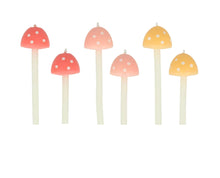 Load image into Gallery viewer, Mushroom Birthday Cake Candles by Meri Meri

