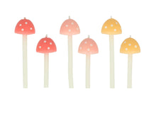 Load image into Gallery viewer, Mushroom Birthday Cake Candles by Meri Meri