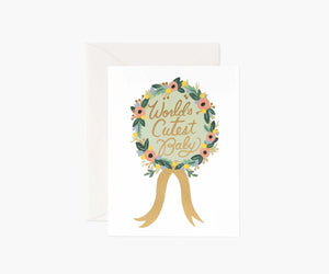 World's Cutest Baby Card by Rifle Paper Co.