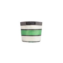 Load image into Gallery viewer, Echo Woven Plant Pot Cover - Grass Green Indigo & Pearl