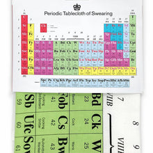 Load image into Gallery viewer, Modern Toss Tea Towel, Periodic Table of Swearing