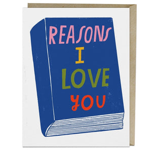 Reasons I Love You Card - Lisa Congdon