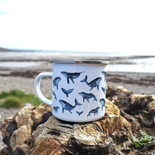 Load image into Gallery viewer, Enamel Mug - Whale Design