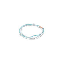 Load image into Gallery viewer, ENERGETIC Blue Bracelets 3-in-1 set Silver-Plated by Pilgrim
