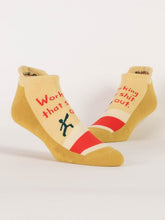 Load image into Gallery viewer, Working That Sh*t Out Sneaker Socks by Blue Q