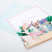 Load image into Gallery viewer, Mermaid Concertina Card by Meri Meri
