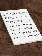 Load image into Gallery viewer, David Shrigley Notebook - Write Poetry - A5
