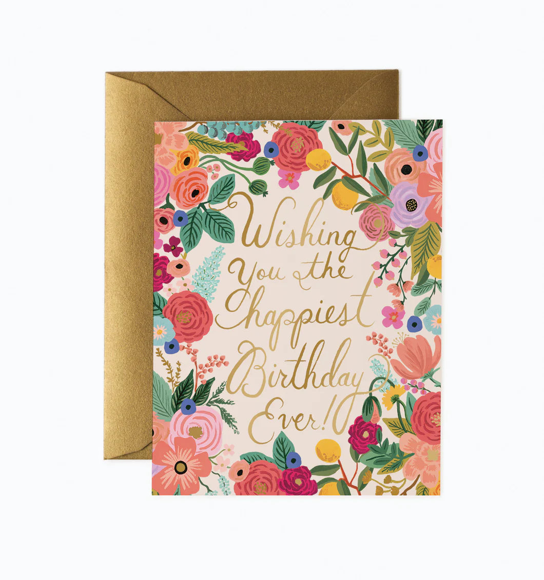 Garden Party Birthday Card by Rifle Paper Collection by