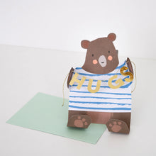 Load image into Gallery viewer, Meri Meri  Bear Hugs stand Up Card - Get Well Soon
