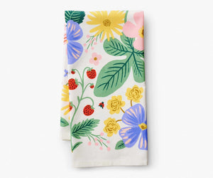 Rifle Paper Co. Strawberry Field Tea Towel