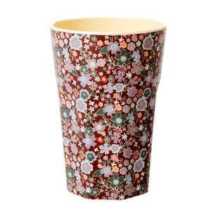 Tall Melamine Latte Cup, Fall Floral Print