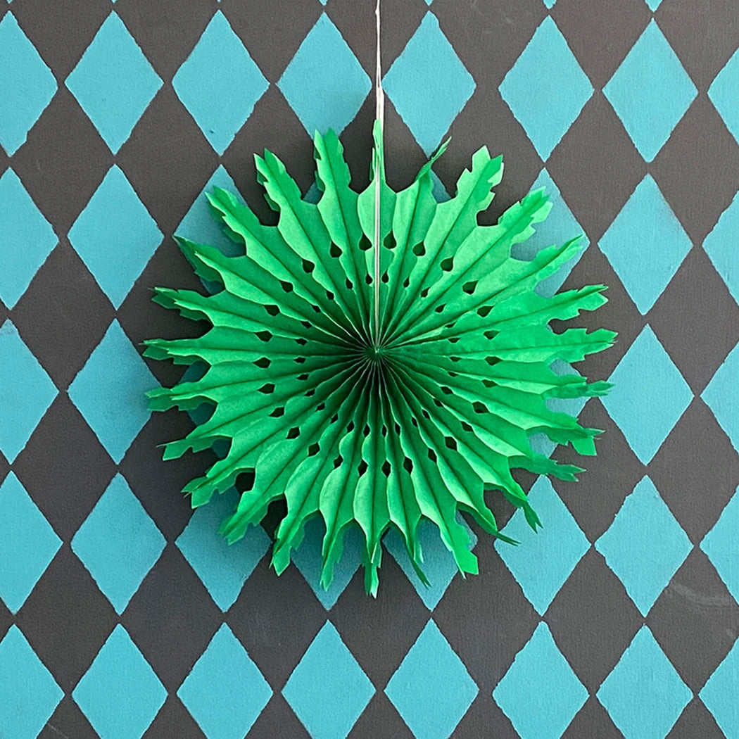 Paper Fan Green by Petra Boase