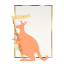 Load image into Gallery viewer, Meri Meri Kangaroo Card New Baby