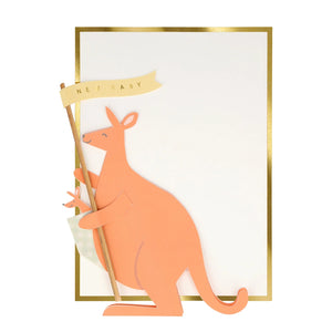 Meri Meri Kangaroo Card New Baby