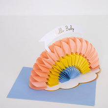 Load image into Gallery viewer, Meri Meri Honeycomb Rainbow Card - New Baby
