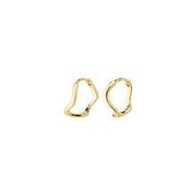 Load image into Gallery viewer, ALBERTE Organic Shape Hoop Earrings Gold-Plated by Pilgrim
