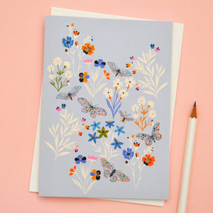Butterflies & Bees Card by Elvira Van Vredenburgh
