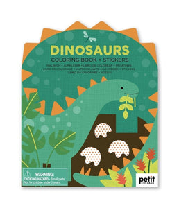 Colouring Book with  Stickers Dinosaurs by Petit Collage