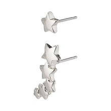 Load image into Gallery viewer, AVA Star Earrings Silver Plated by Pilgrim
