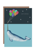 Load image into Gallery viewer, Narwhal Birthday Card by Hutch Cassidy
