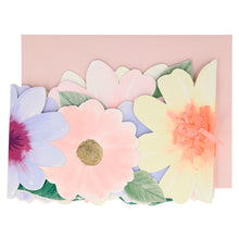 Load image into Gallery viewer, Meri Meri Floral Concertina Card - Happy Birthday
