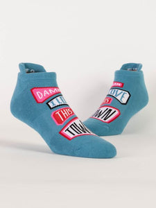 Damn I Love This Town Sneaker Socks by Blue Q