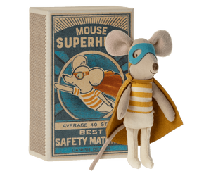 Maileg Super Hero Mouse in Matchbox - Little Brother