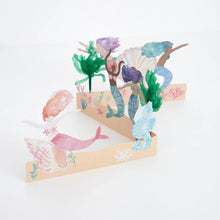 Load image into Gallery viewer, Mermaid Concertina Card by Meri Meri