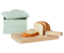 Load image into Gallery viewer, Maileg Miniature Bread Box with Cutting Board and Knife

