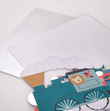 Load image into Gallery viewer, Meri Meri Birthday Train Concertina Card
