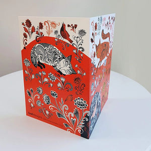 Kitty Greeting Card by Lush Designs