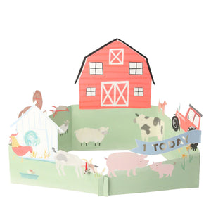 Meri Meri On The Farm 3D Scene Birthday Card
