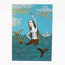 Load image into Gallery viewer, Mermaid Greeting Card by Lush Designs