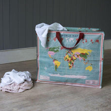 Load image into Gallery viewer, World Map Jumbo Storage Bag - Gazebogifts