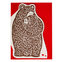 Load image into Gallery viewer, Cut-Out - Greeting Card - Bear Hug
