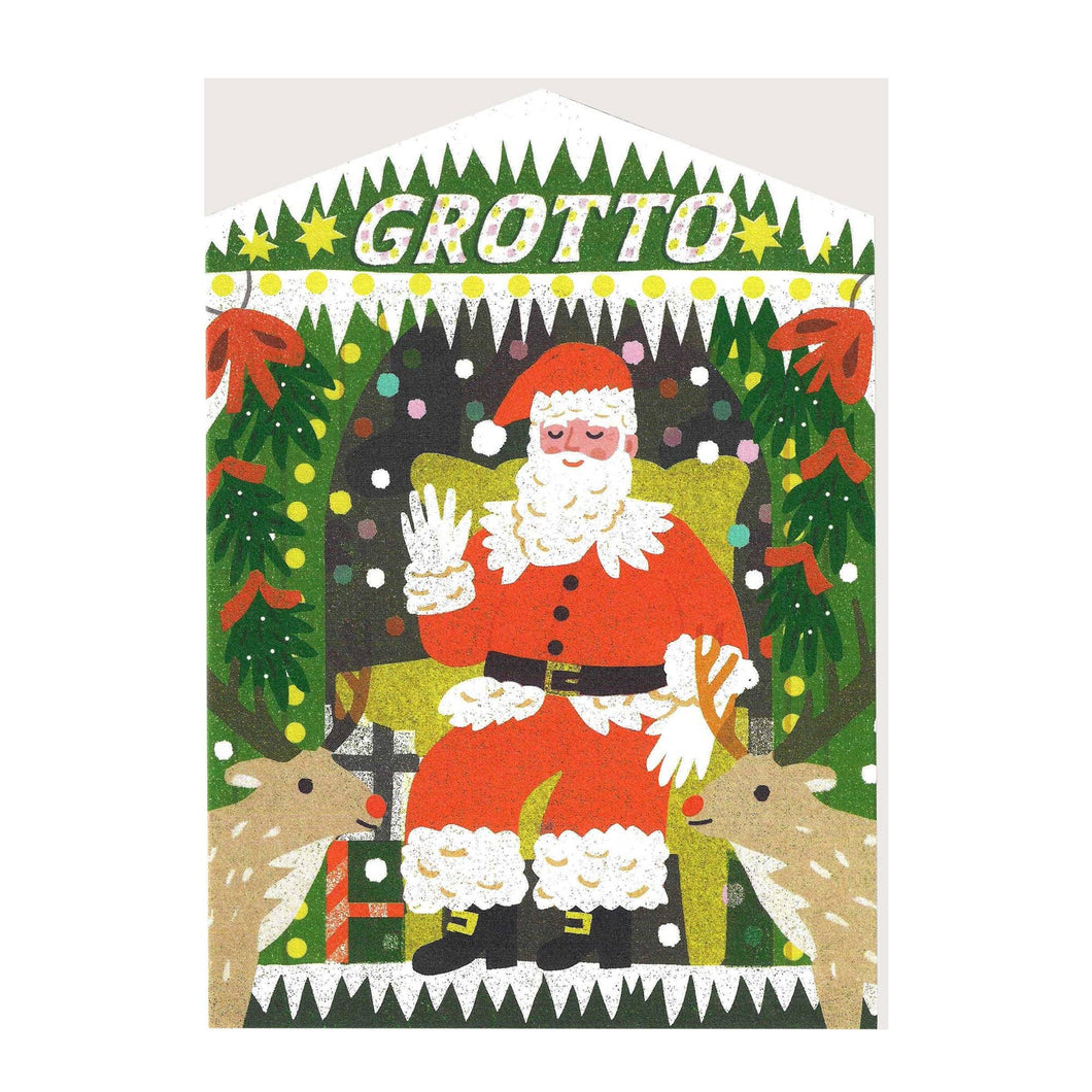 Die Cut Christmas Card - Christmas Grotto