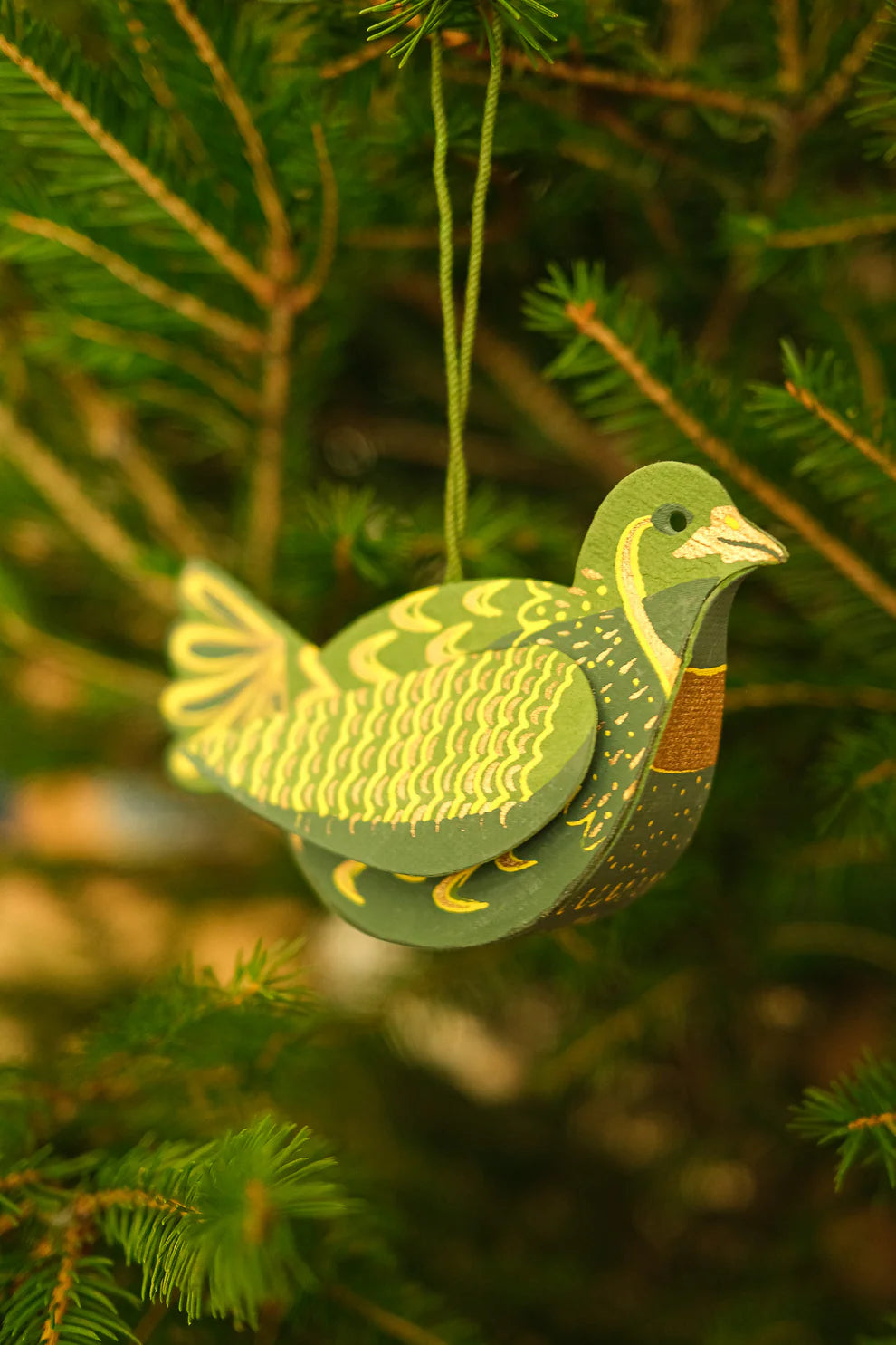 East End Press Board Decoration - Partridge Green