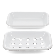 Load image into Gallery viewer, Enamel Soap Dish - White
