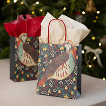 Load image into Gallery viewer, Talking Tables Partridge and Pear Paper Gift Bag - 8 Pack
