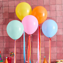 Load image into Gallery viewer, Premium Bright Latex 12" Balloons &amp; Tassel Tails - Pack of 5
