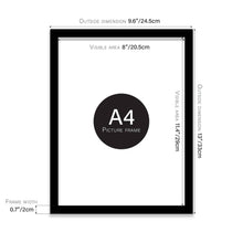 Load image into Gallery viewer, A4 Picture Frame - Black

