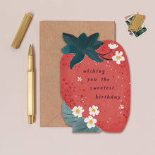 Load image into Gallery viewer, Sweet Strawberry Birthday Card | Kids Birthday Card
