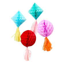 Load image into Gallery viewer, Bright Banquet Tassel Honeycombs - Pack of 4
